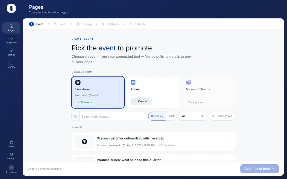 Teams as a source is marked “Coming soon”.